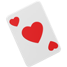 free 3d heart poker playing card 