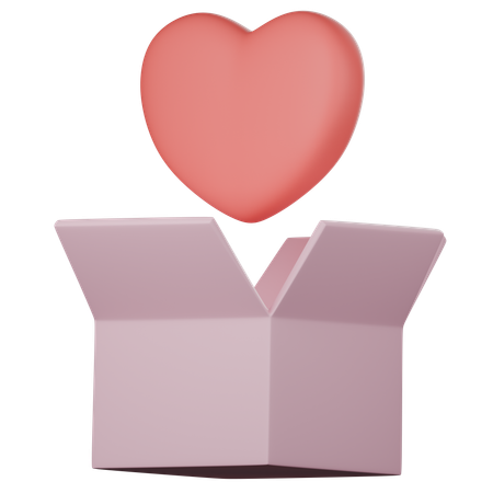 Heart Pop Up  3D Icon