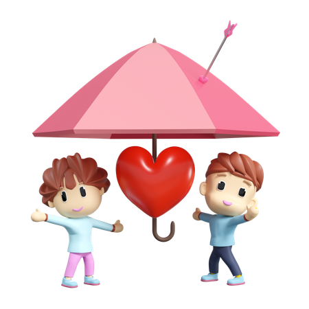 Heart Protect  3D Illustration