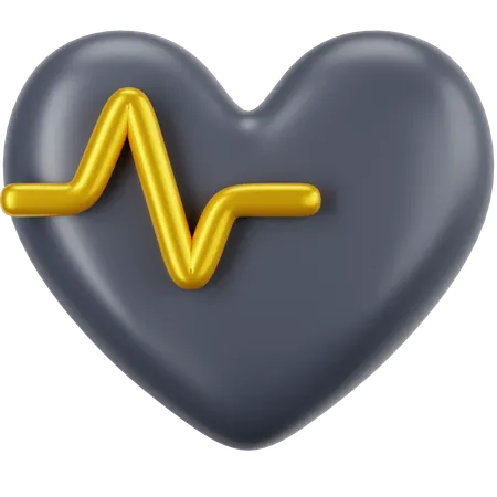 Heart Pulse  3D Icon