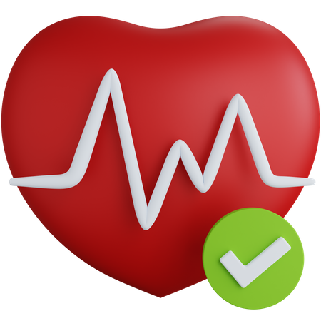 Heart Pulse  3D Icon