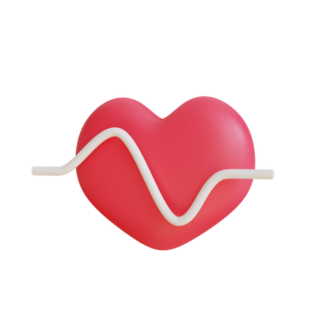Heart Pulse  3D Icon