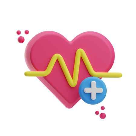 Heart Pulse  3D Icon