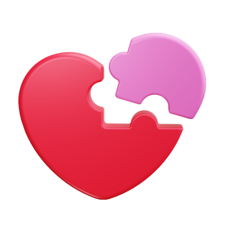 Heart Puzzle  3D Icon