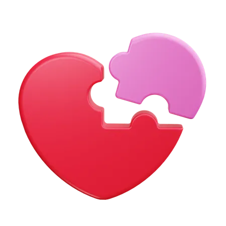 Heart Puzzle  3D Icon