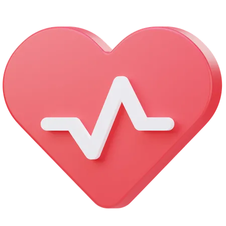 Heart Rate 3 D Illustration 3D Icon