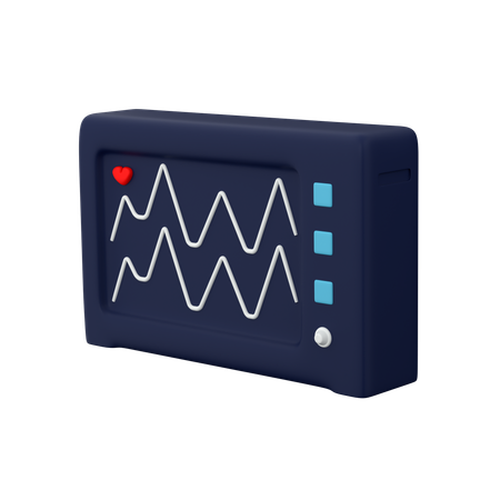 심박수  3D Icon