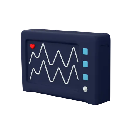 심박수  3D Icon