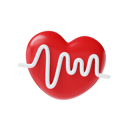 Heart Rate  3D Icon