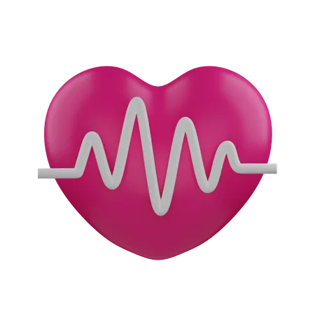 Heart Rate  3D Icon