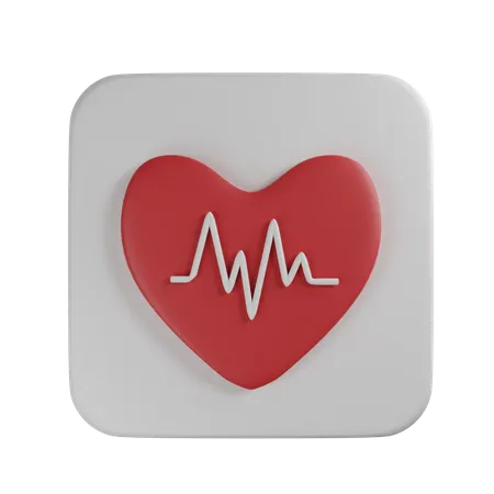 Heart rate  3D Icon