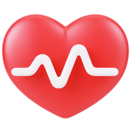 Heart Rate  3D Icon