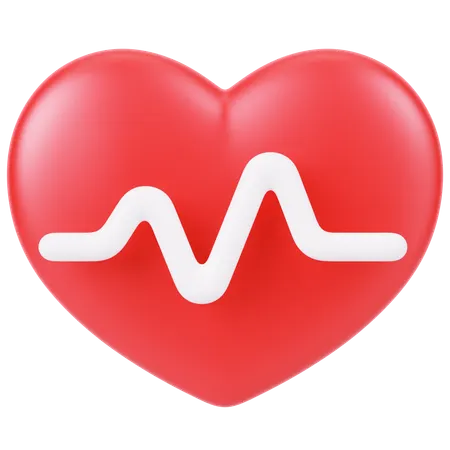 Heart Rate  3D Icon