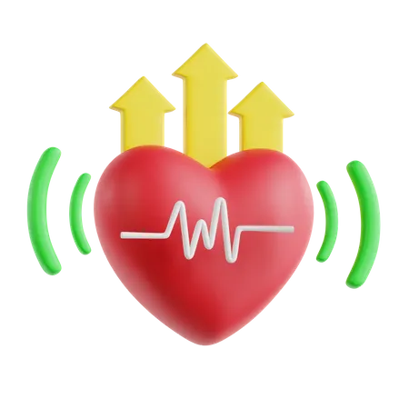 Heart Rate  3D Icon