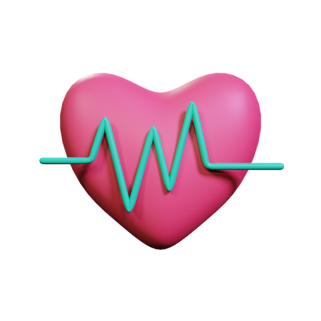 Heart Rate  3D Icon