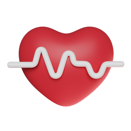 Heart Rate  3D Icon