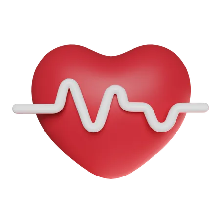 Heart Rate  3D Icon