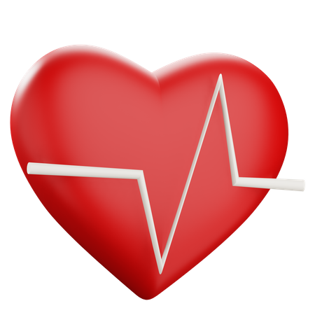 Heart Rate  3D Icon