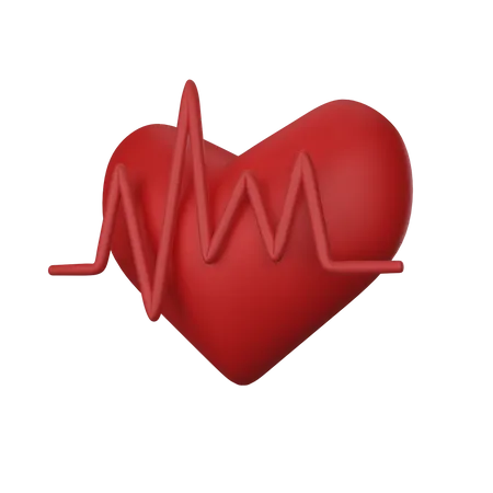 Heart Rate  3D Icon