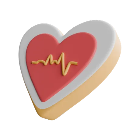 HEART RATE  3D Icon