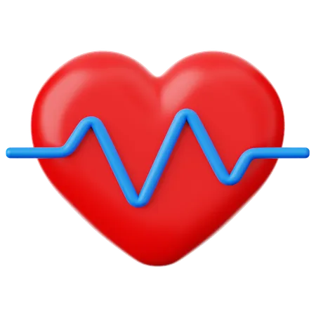 Heart Rate  3D Icon