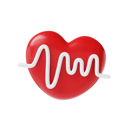 Heart Rate  3D Icon