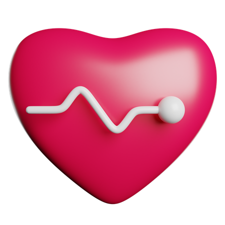 Heart Rate  3D Icon