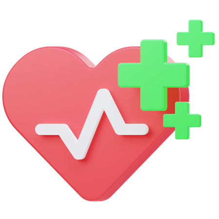 Heart Rate  3D Icon