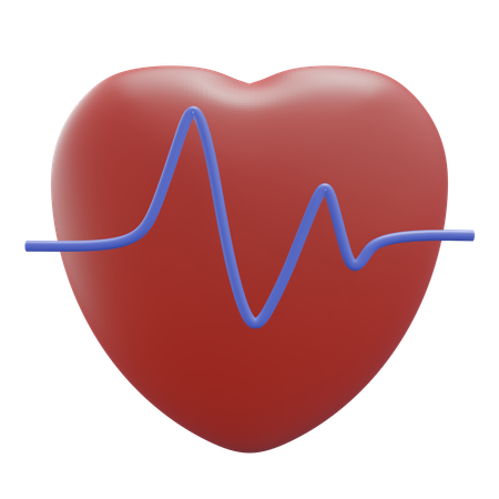 Heart Rate  3D Icon