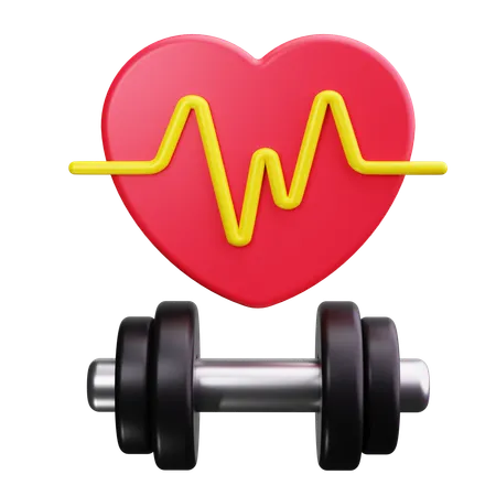 Heart Rate  3D Icon