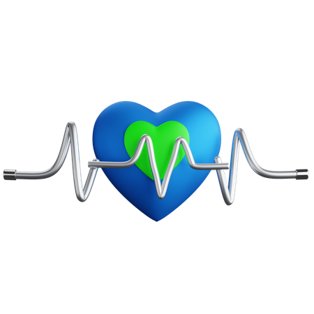 Heart Rate  3D Icon