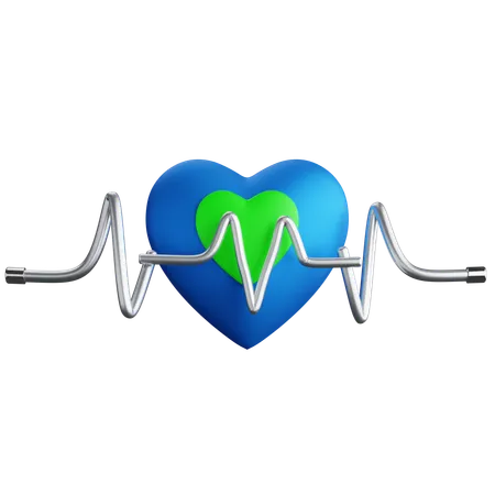 Heart Rate  3D Icon