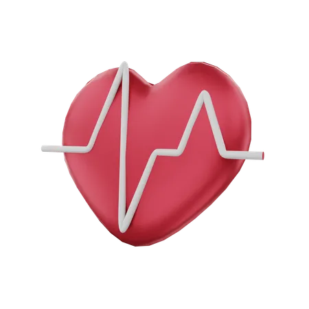 Heart Rate  3D Icon