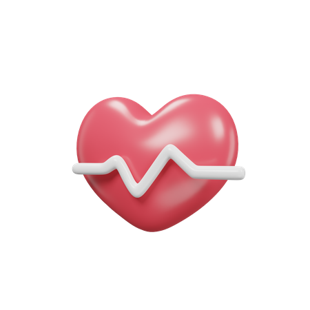 Heart Rate  3D Icon