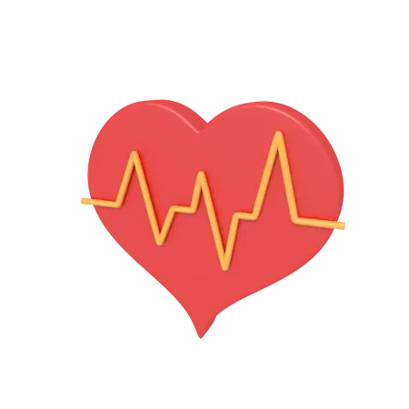 Heart Rate  3D Icon