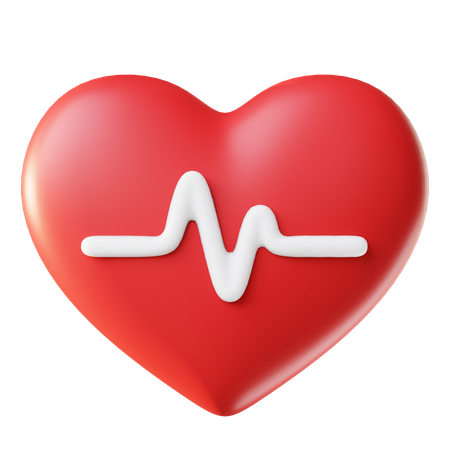 Heart Rate  3D Icon