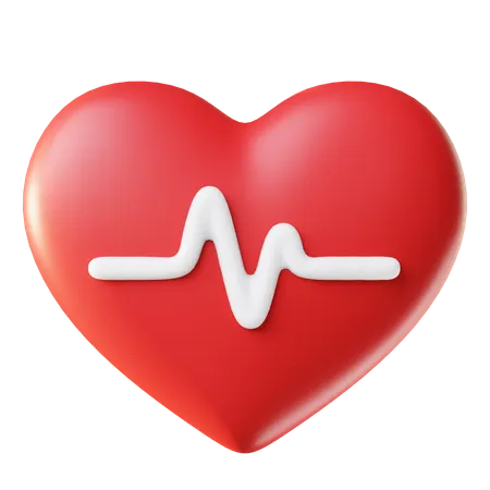 Heart Rate  3D Icon