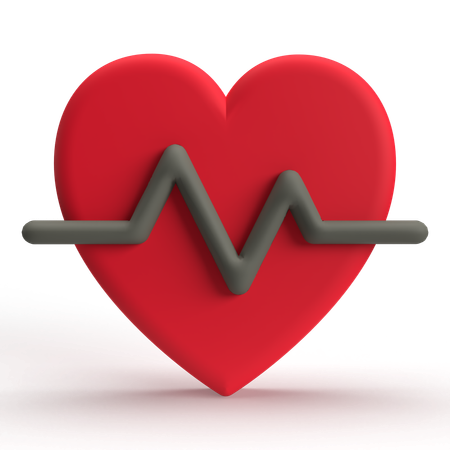 Heart Rate  3D Icon