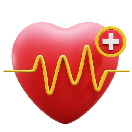 Heart Rate  3D Icon