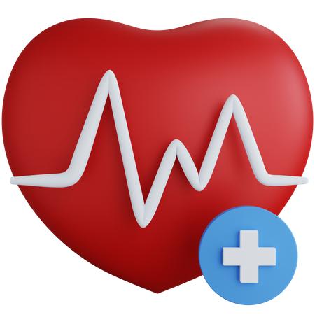 Heart Rate  3D Icon