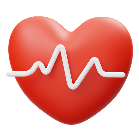 Heart Rate  3D Icon