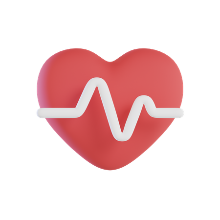 Heart Rate  3D Icon