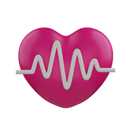 Heart Rate  3D Icon
