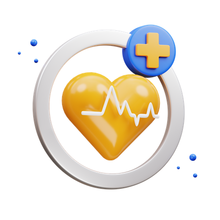 Heart Rate  3D Icon