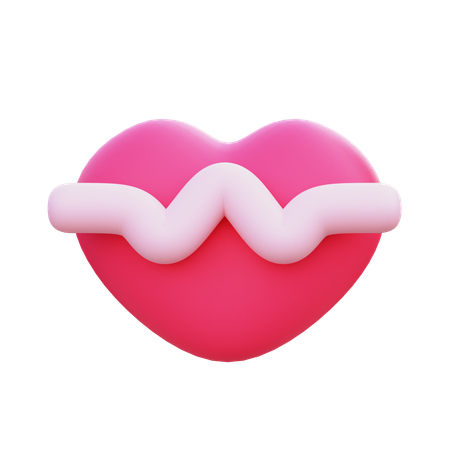 Heart Rate  3D Icon