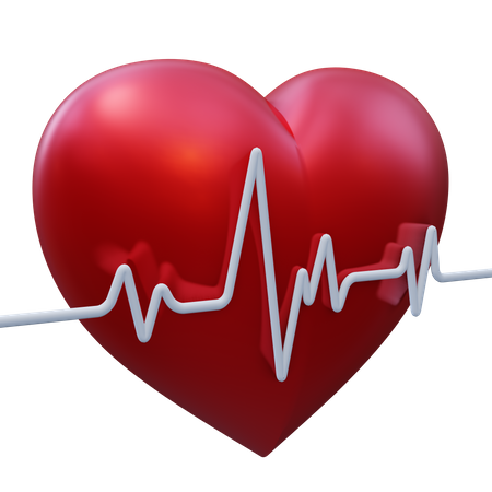 Heart Rate  3D Icon