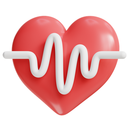 Heart rate  3D Icon