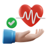 heart-rate 3d logos