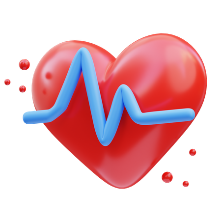 Heart Rate 3D Icon