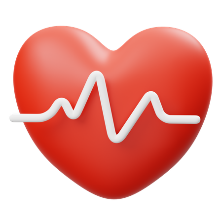 Heart Rate 3D Icon